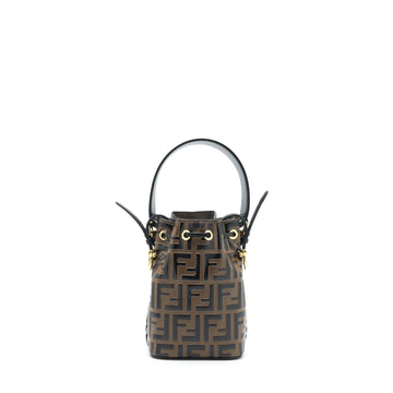 Fendi Mon Tresor Mini Bucket Brown GHW