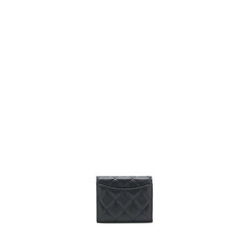 Chanel Classic Card holder with Chain Caviar black LGHW