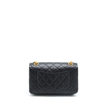 Chanel Mini 2.55 Reissue Flap Bag Aged Calfskin Black GHW (Microchip)