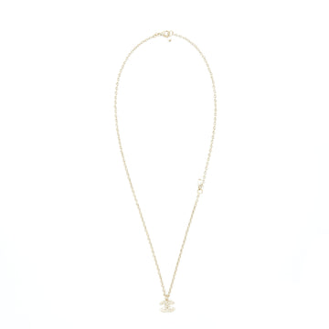Chanel mini CC logo necklace with crystal LGHW