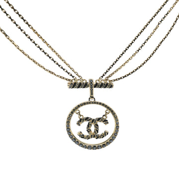 Chanel Gold CC Chanel Vintage Charm Necklace