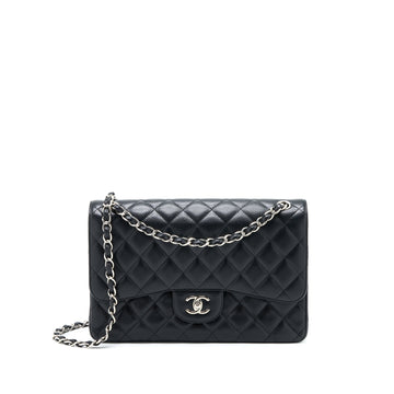 Chanel Classic Jumbo Double Flap Bag Caviar Black SHW