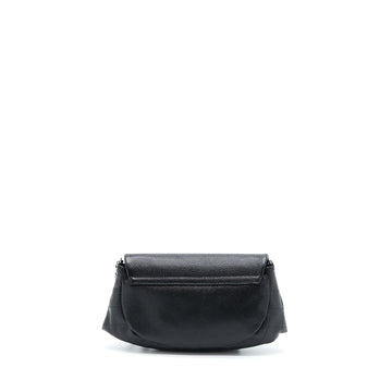 Chanel Half Moon Wallet On Chain Caviar Black SHW