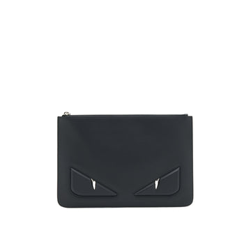 Fendi monster Clutch so black