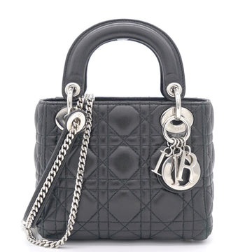 Dior Lambskin Cannage Mini Lady Dior Black