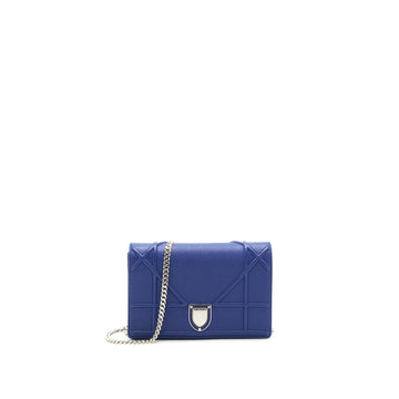Dior Diorama Wallet on Chain Blue with SHW
