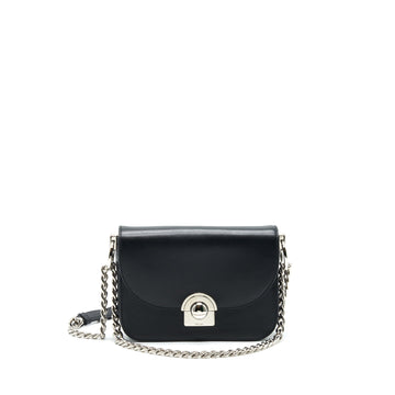 Prada Pattina in Glace Bag calfskin Black SHW