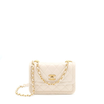 Chanel Seasonal Flap Bag Beige LGHW