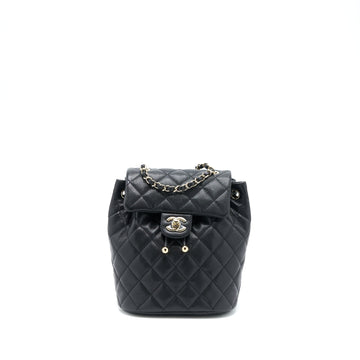 Chanel 23s Mini Flap Backpack Caviar Black LGHW (Microchip)