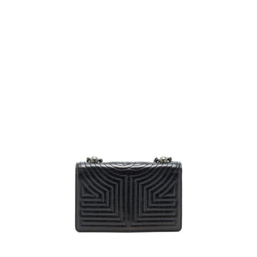 Chanel Small Crossbody Bag Aged Calfskin Ruthenium Hardware