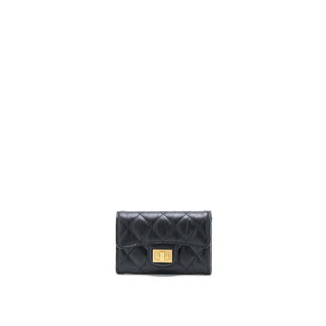 Chanel 2.55 Reissue Flap  Holder Aged Calfskin Black GHW (Microchip)