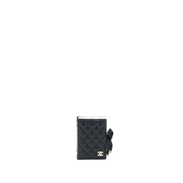 Chanel 22B Mini Book  Holder Lambskin Black LGHW (Microchip)