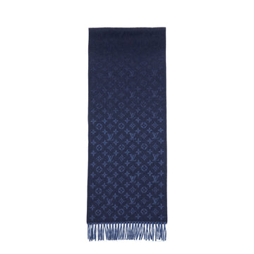 Louis Vuitton Monogram Gradient Scarf Navy Blue