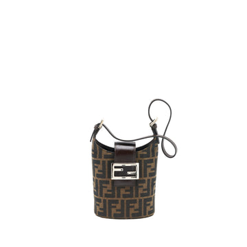 Fendi Vintage Mini Bag Canvas/Leather FF Jacquard SHW