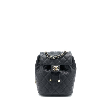 Chanel 23p Mini Flap Backpack Caviar Black LGHW (Microchip)