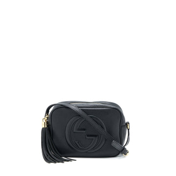 Gucci Soho Disco Camera Bag Calfskin Black LGHW