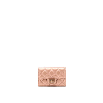 Chanel 2.55 Reissue Flap  Holder Metallic Grained Calfskin Rose Gold RGHW