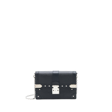 Louis Vuitton Trunk Chain Wallet Epi Black SHW
