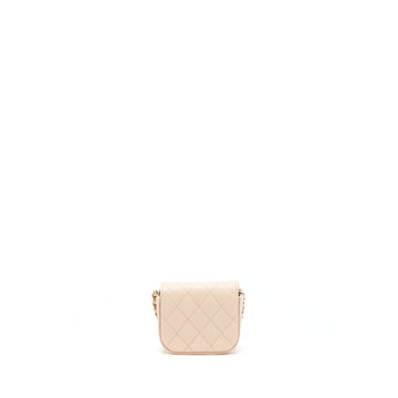Chanel 22C Mini Flap Vanity Caviar Light Pink LGHW