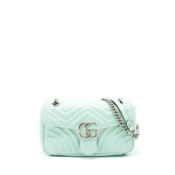 Gucci Small GG marmont bag  green SHW