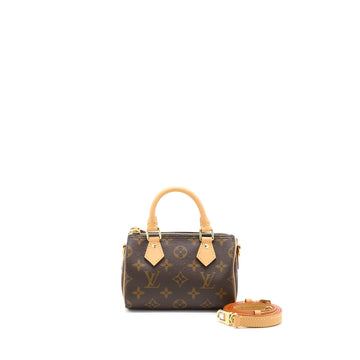 Louis Vuitton Nano Speedy Monogram Canvas GHW (New Version)