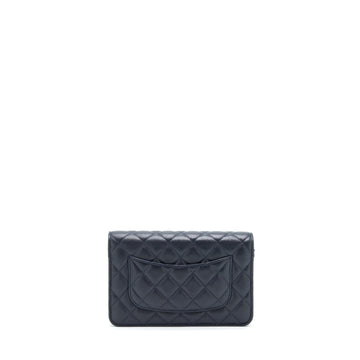 Chanel Classic Wallet On Chain Caviar Navy LGHW
