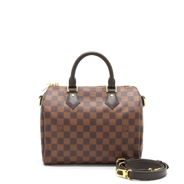 Louis Vuitton Speedy Bandouliere 25 Damier Ebene Canvas GHW