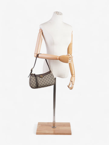 Gucci Ophidia EC Supreme / Brown Canvas Small