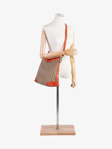 Gucci EC Hobo Beige And Ebony EC Supreme / Orange Canvas