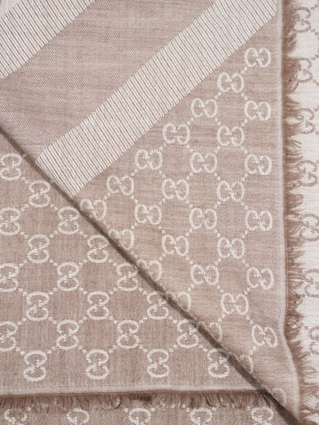 Gucci EC Guccissima Scarf EC Supreme / Beige Wool