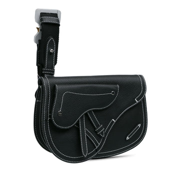 Dior Kaws Grained Calfskin Saddle Pouch (SHG-M72M8X)