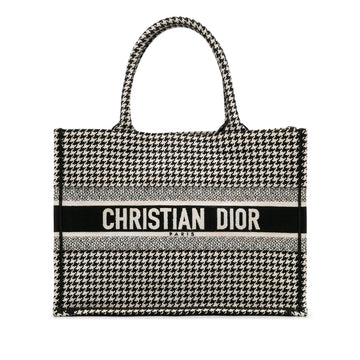 Dior Medium Houndstooth Embroidered Book Tote (SHG-g0s64t)