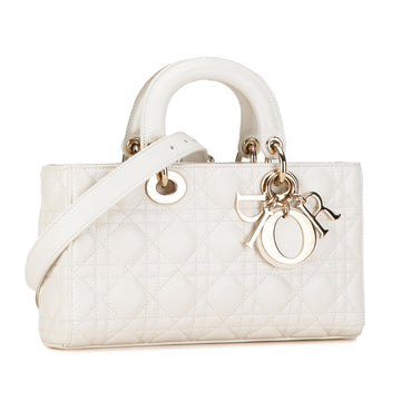 Dior Medium Lambskin Cannage Lady D-Joy