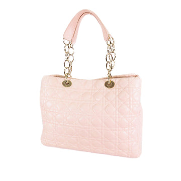 Dior Medium Lambskin Cannage Lady Dior Soft Shopping Tote (SHG-cZhMo2)