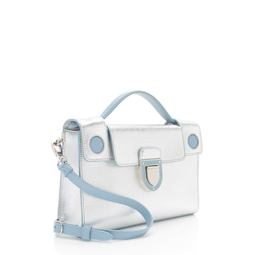 Dior Metallic Calfskin Diorever Top Handle (SHF-CdJxGN)