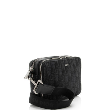 Dior Oblique Double Zipped Pouch Crossbody