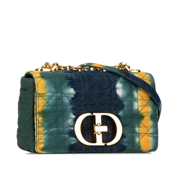 Dior Small Denim Tie-Dye Cannage Caro Bag