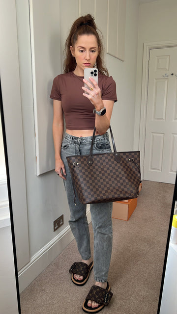Louis Vuitton Neverfull MM Damier Ebene Cherry Interior (RRP £1,410)