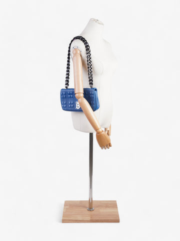 Burberry Lola Blue Lambskin Leather Small