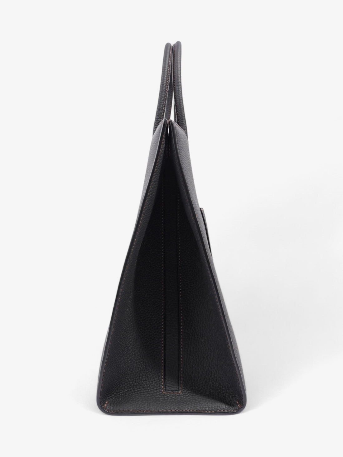 Burberry TB Tote Black Grained Leather Medium