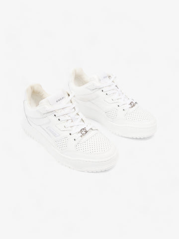 Gucci Interlocking EC Sneakers White  Leather EU 37.5 UK 4.5