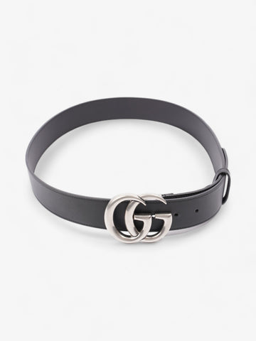 Gucci EC Marmont Wide Belt Black Leather 95cm 38mm