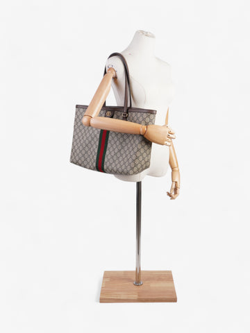 Gucci Ophidia EC Tote EC Supreme / Green / Red Canvas Medium