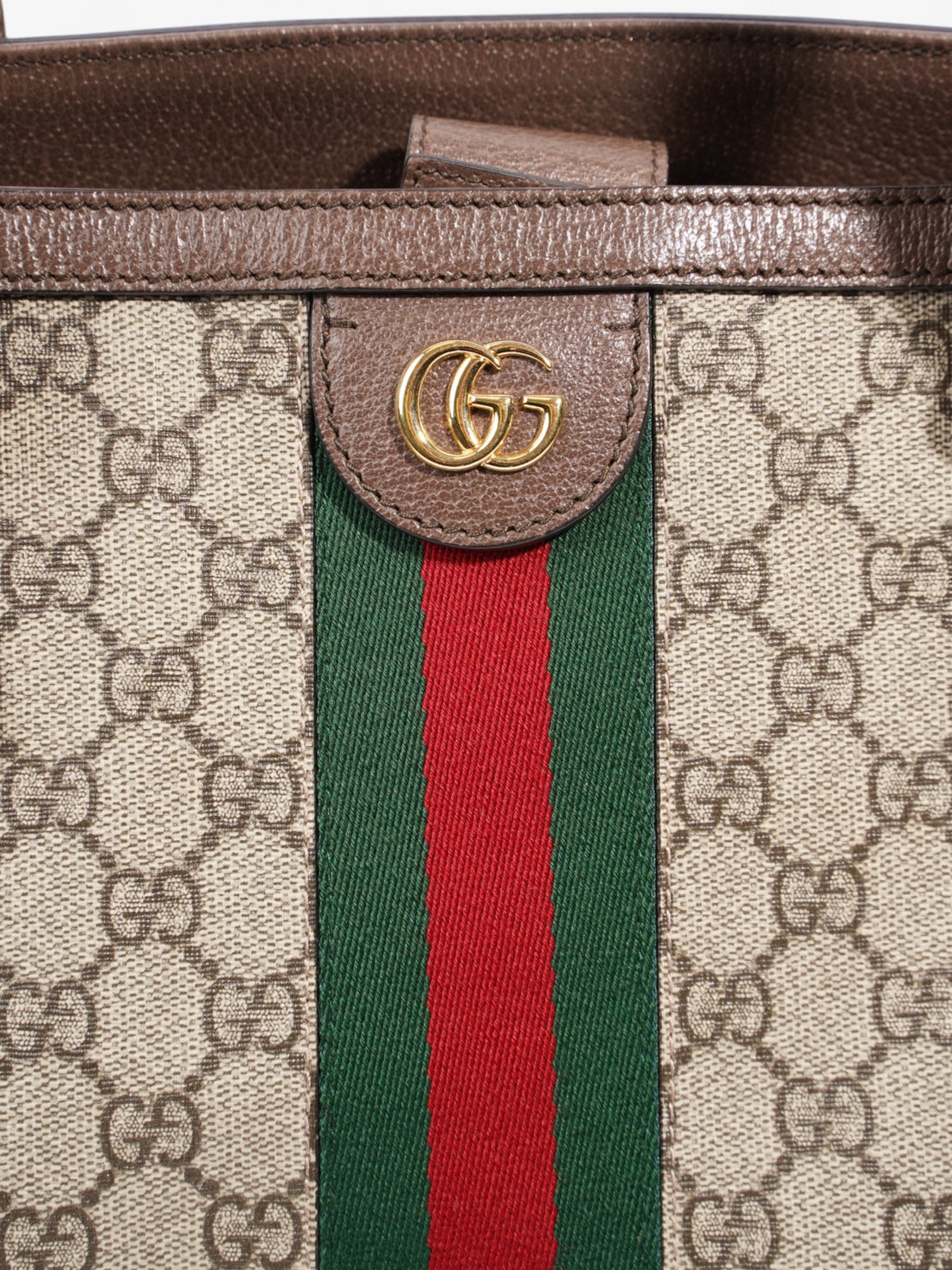 Gucci Ophidia EC Tote EC Supreme / Green / Red Canvas Medium