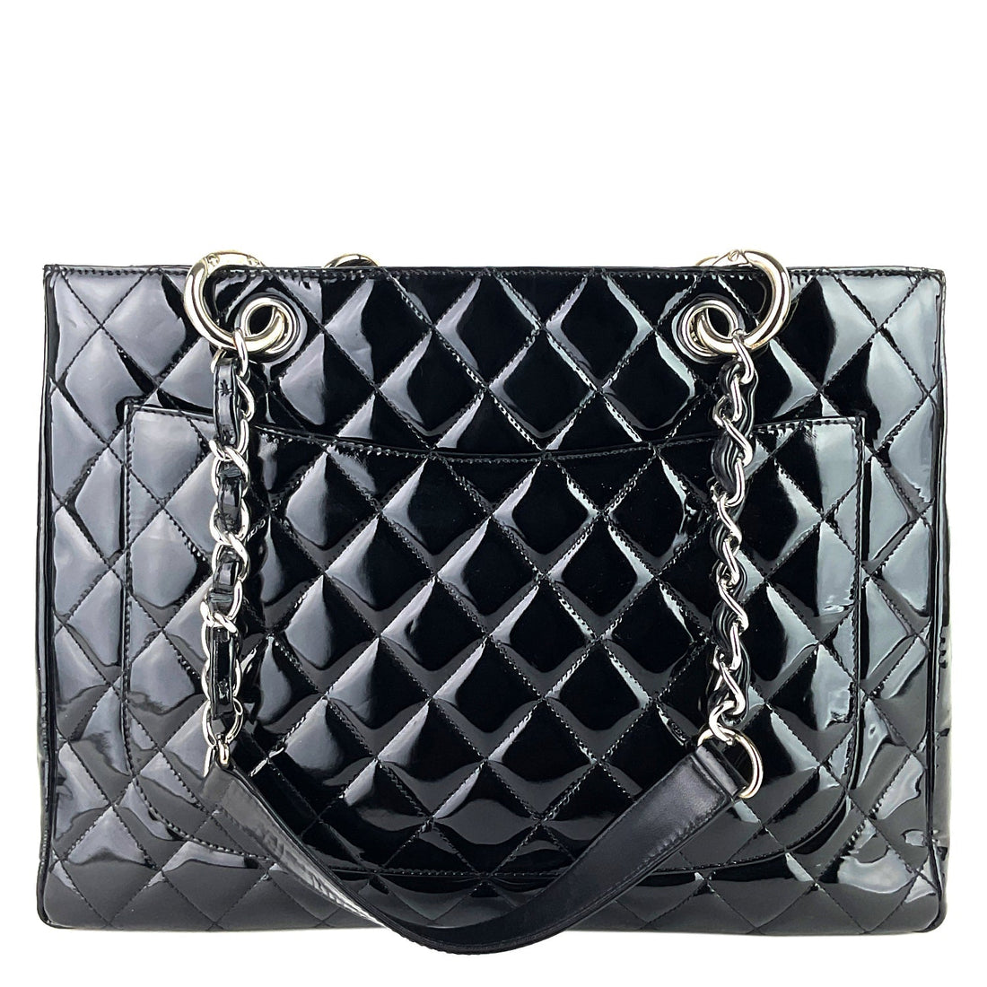 Chanel Grand Shopping Tote GST Patent Leather Bag