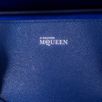 Alexander McQueen Cobalt Blue Leather Heroine Bag