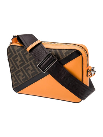 FENDI VITELLO LIBERTY CENTURY FF 1974 LOGO CAMERA BAG