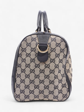 Gucci Boston Bag EC Supreme / Navy Blue / Red Canvas Medium