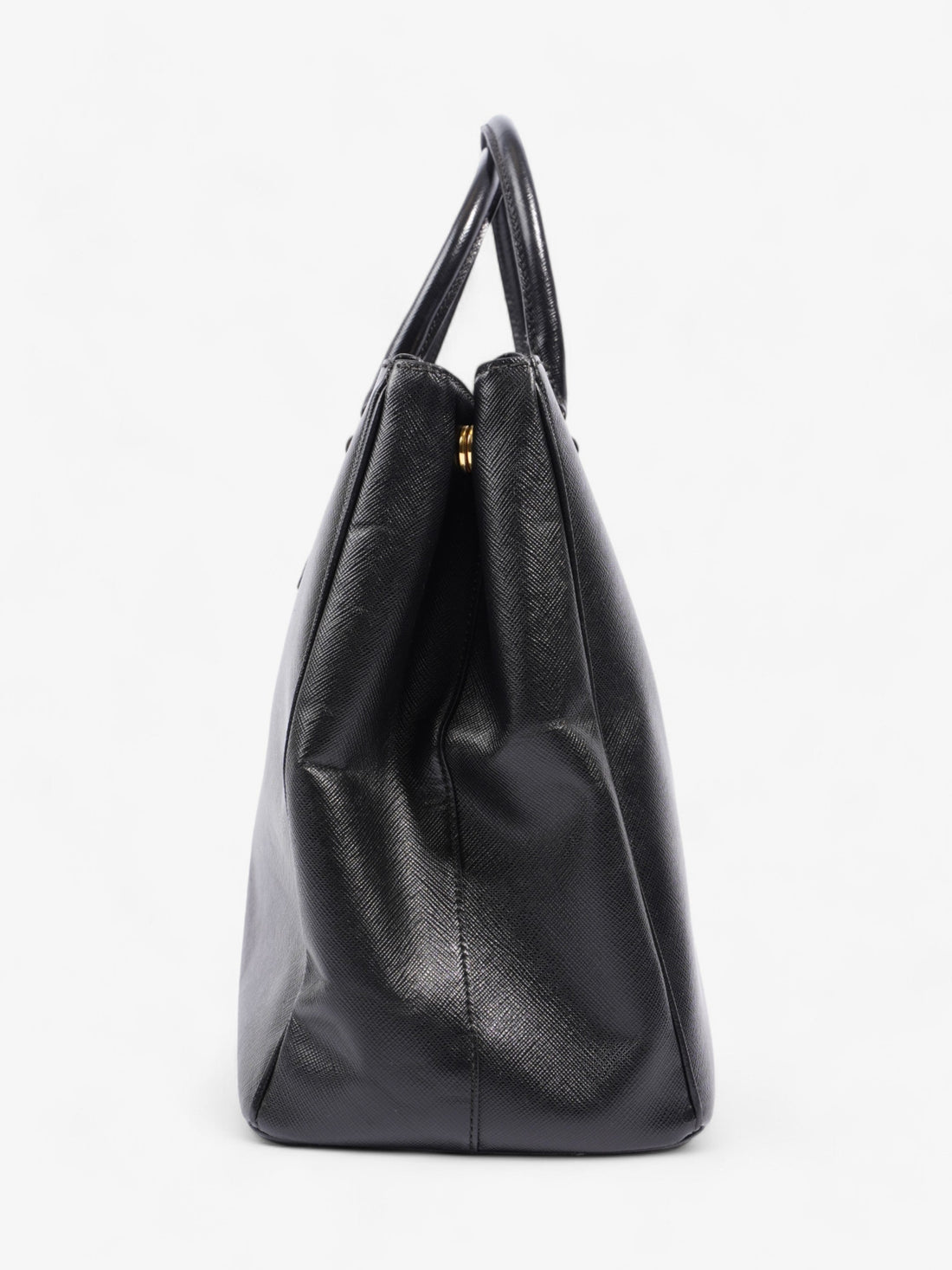 Prada Galleria Double Zip Tote Black Saffiano Leather