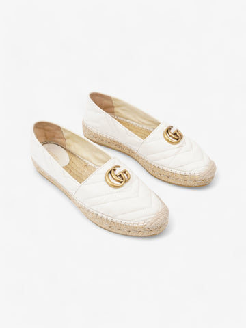 Gucci EC Marmont espadrilles White  Leather EU 38 UK 5